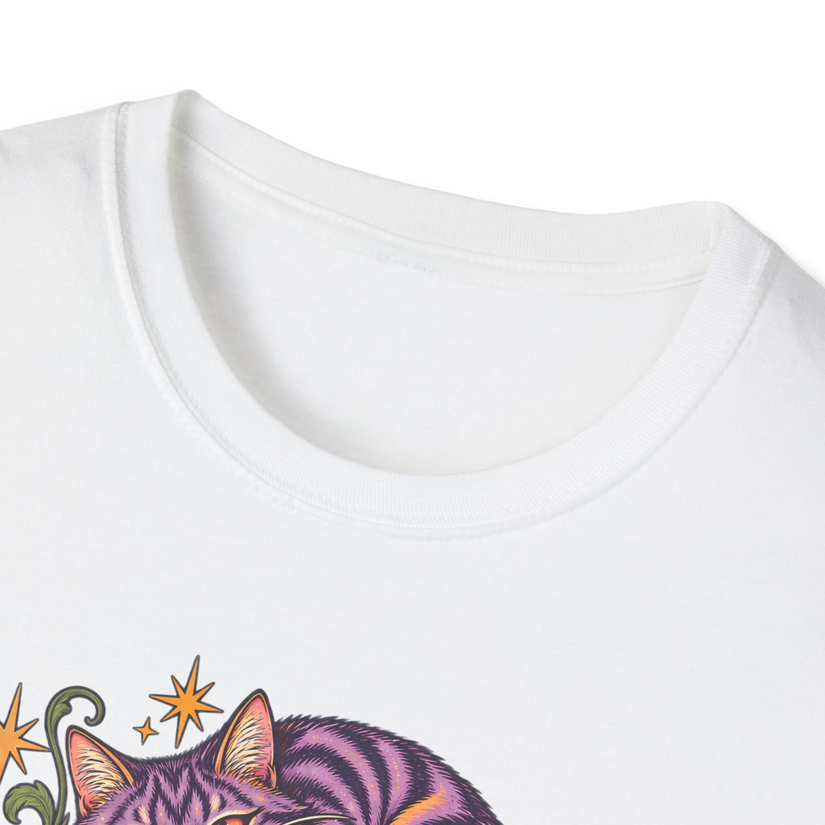 Cheshire Cat | Curiouser & Curiouser | Whimsical Mushroom Design Graphic Shirt
