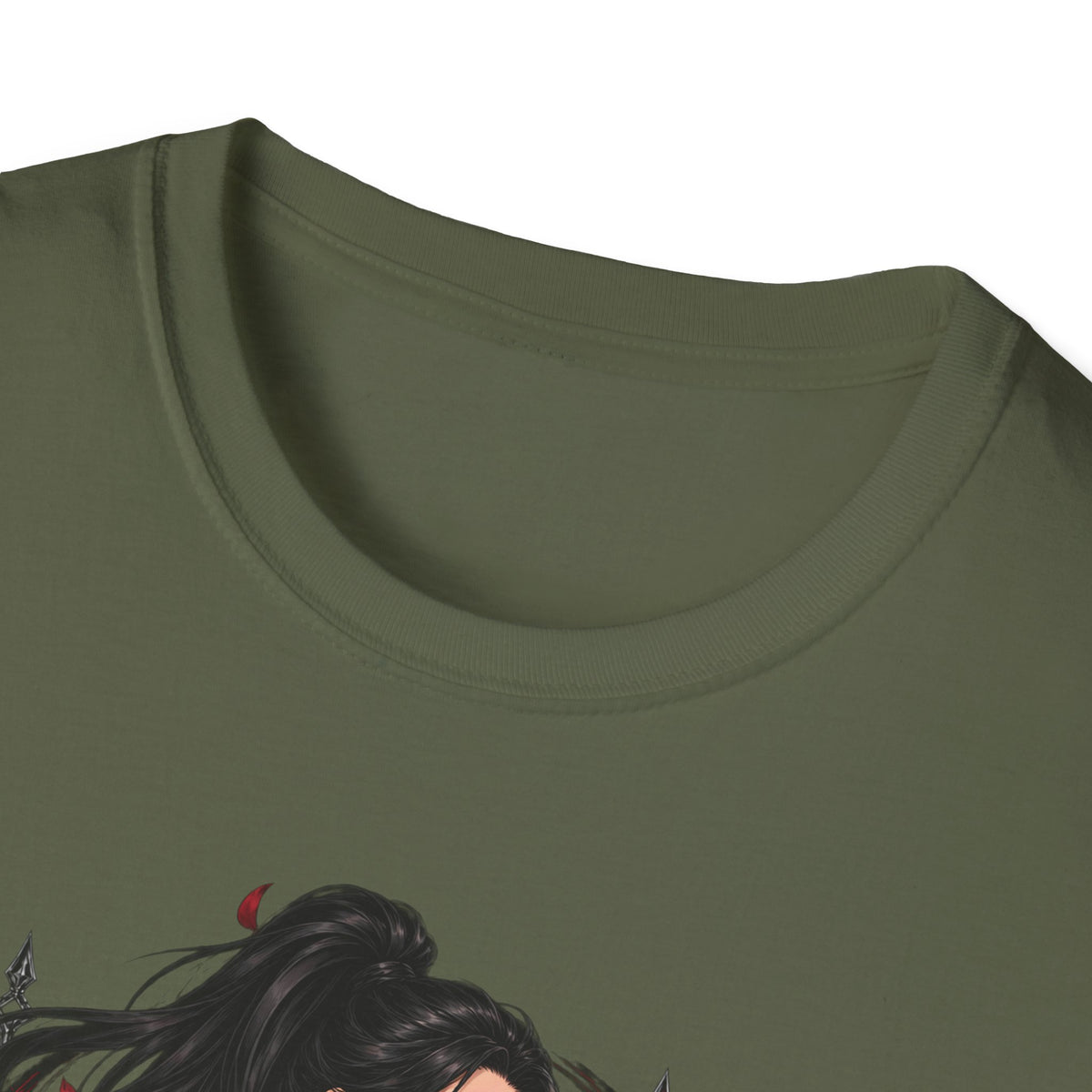 The Seducer | Sexy Black Haired Pony Tail Pin Up Girl Graphic Shirt