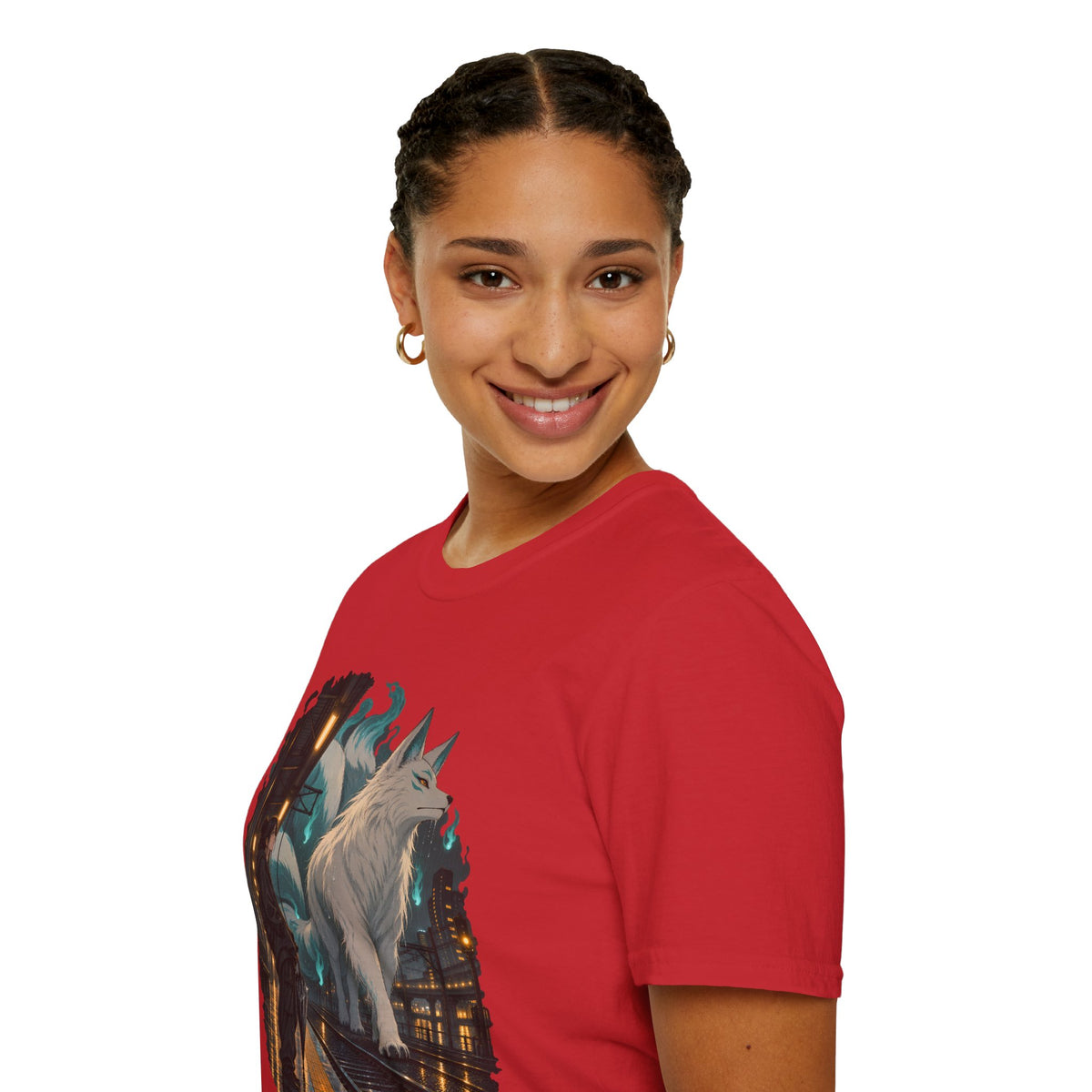 Wolf in the Rain | Last Train Home T-Shirt | Urban Nightscape Graphic Tee