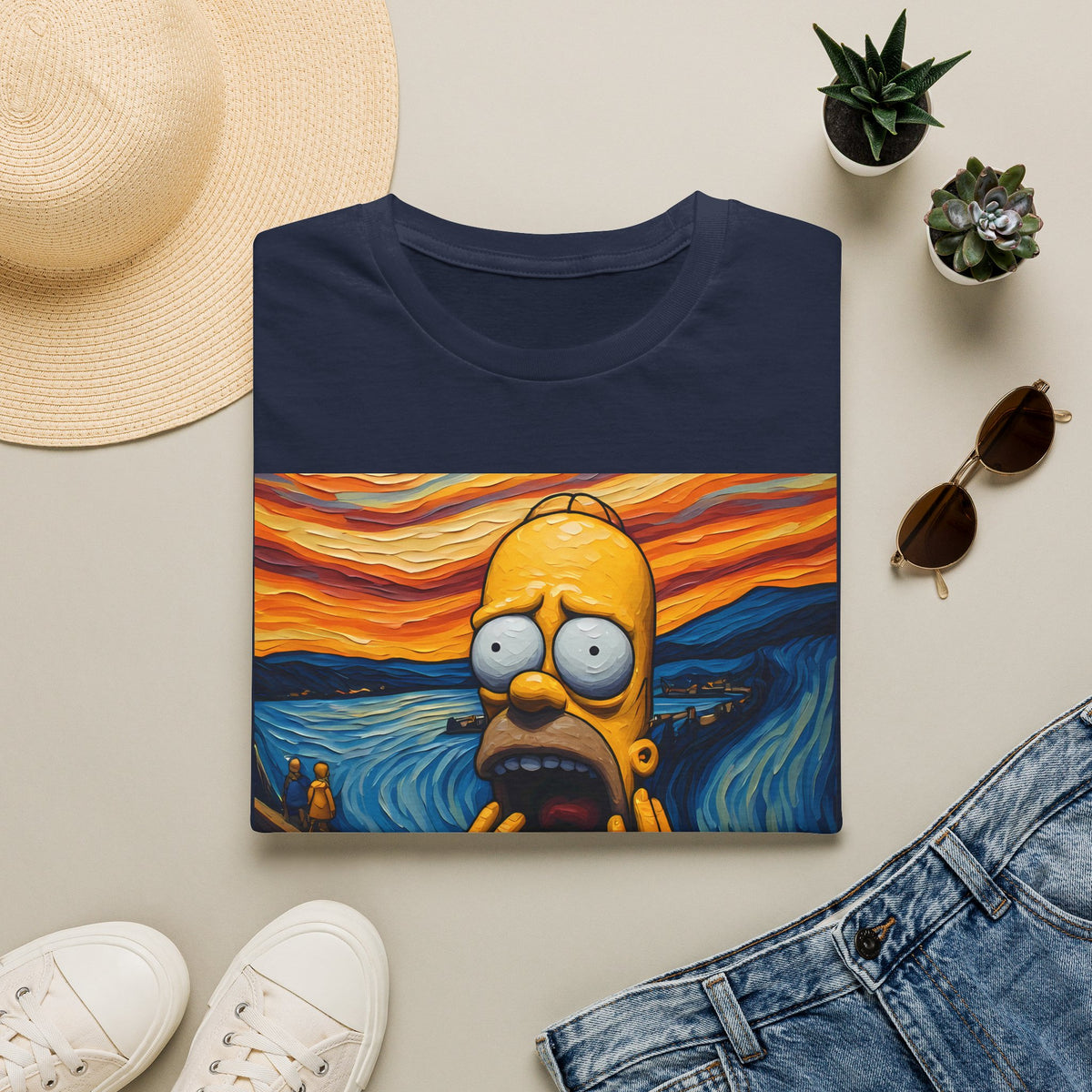 Homer Scream T-Shirt — Parody Pop Art Graphic Tee