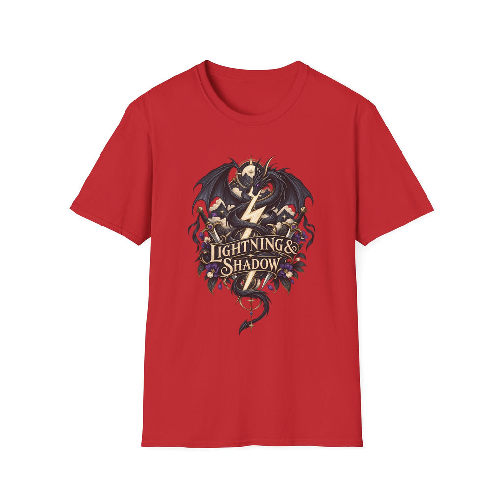 Lightning & Shadow | Onyx Storm Book Inspired Fantasy Dragon T-Shirt