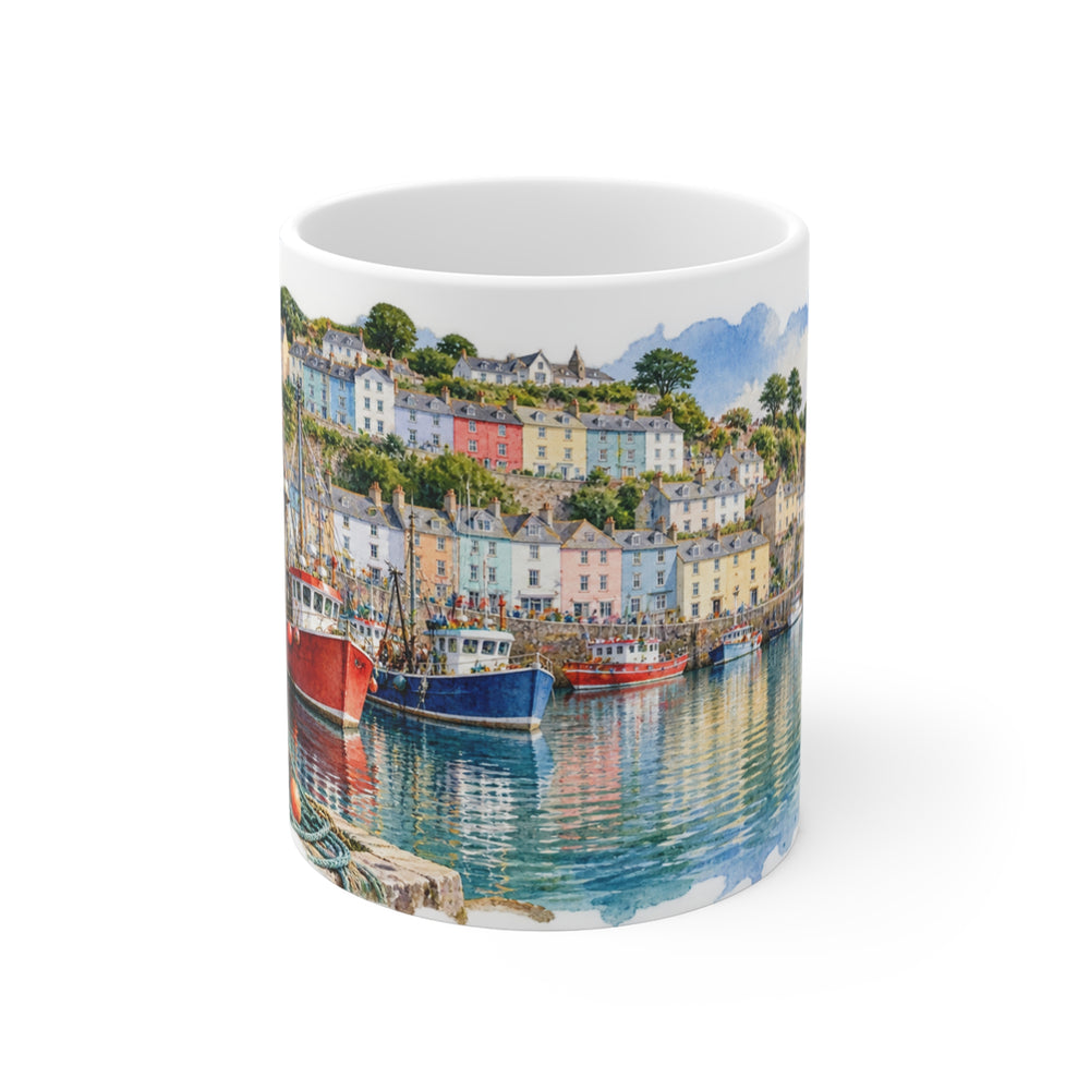 Brixham Harbour Mug | Devon Watercolour | English Riviera Gift