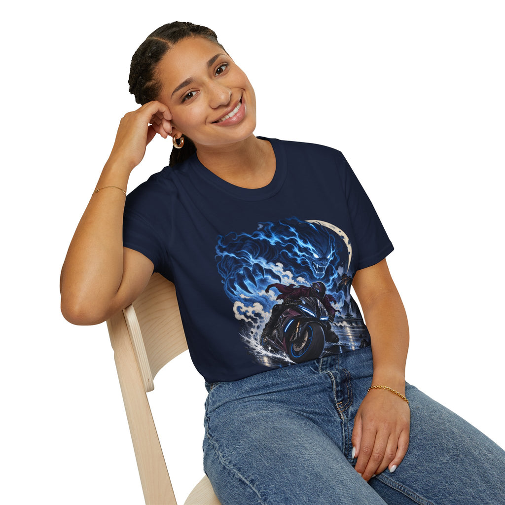 Demon of the Storm | Night Rider | Japanese Urban Motorcycle Tee