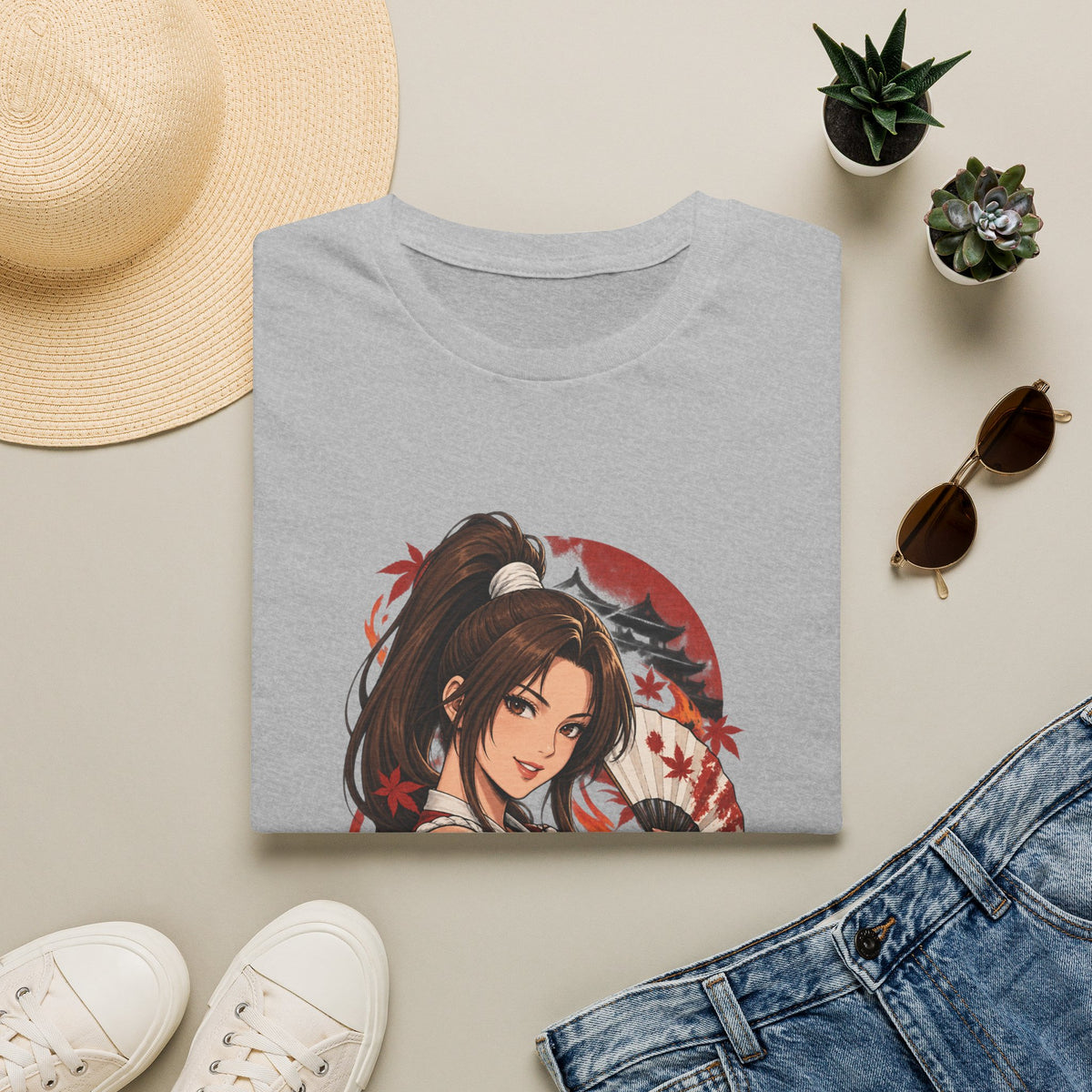 Mai Shiranui | Fatal Fury | Anime Pin Up Kimono Girl T-Shirt