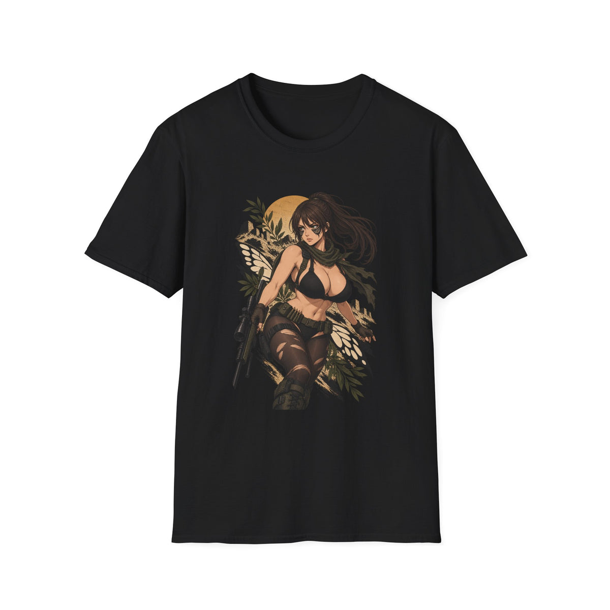 Quiet | Sexy Metal Gear Pin Up Girl | Anime Style Sniper Girl T-Shirt