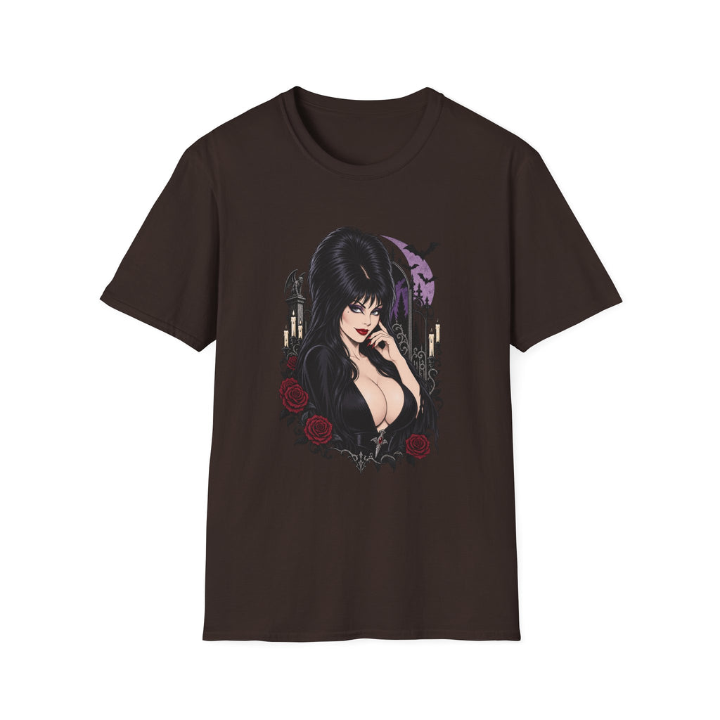 Elvira | Mistress of the Dark | Gothic Vampyress Pinup Girl | Sexy Halloween T-Shirt
