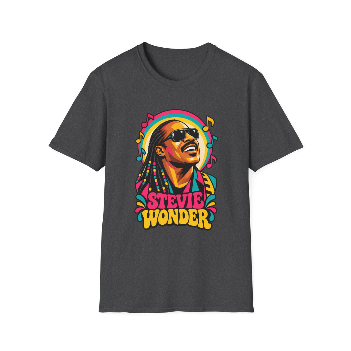 Stevie Wonder Life in Colour Music Legend Portrait T-Shirt