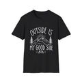 Hiker Gift | Outside Is My Good Side | Outdoor | Camping | Nature Tee