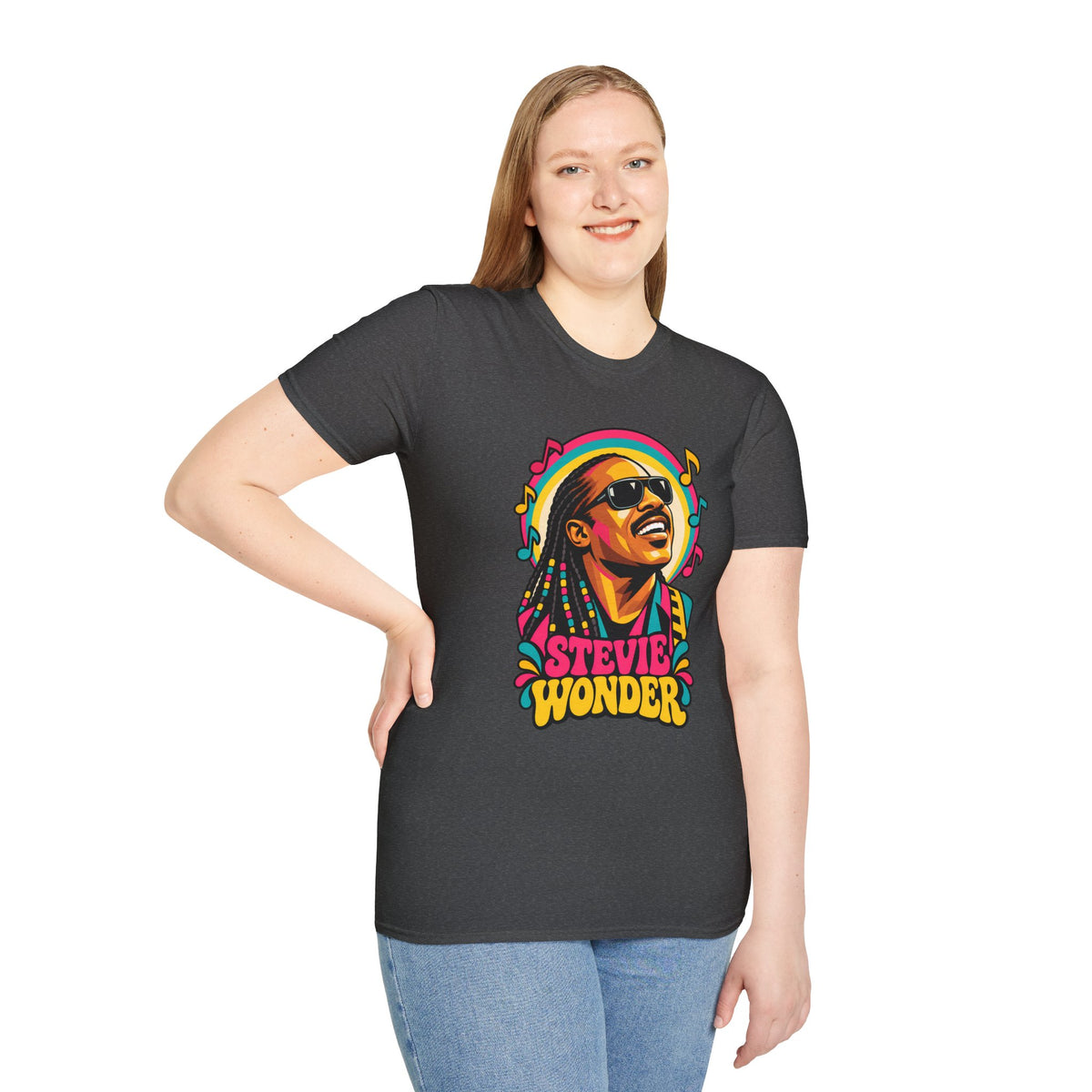 Stevie Wonder Life in Colour Music Legend Portrait T-Shirt
