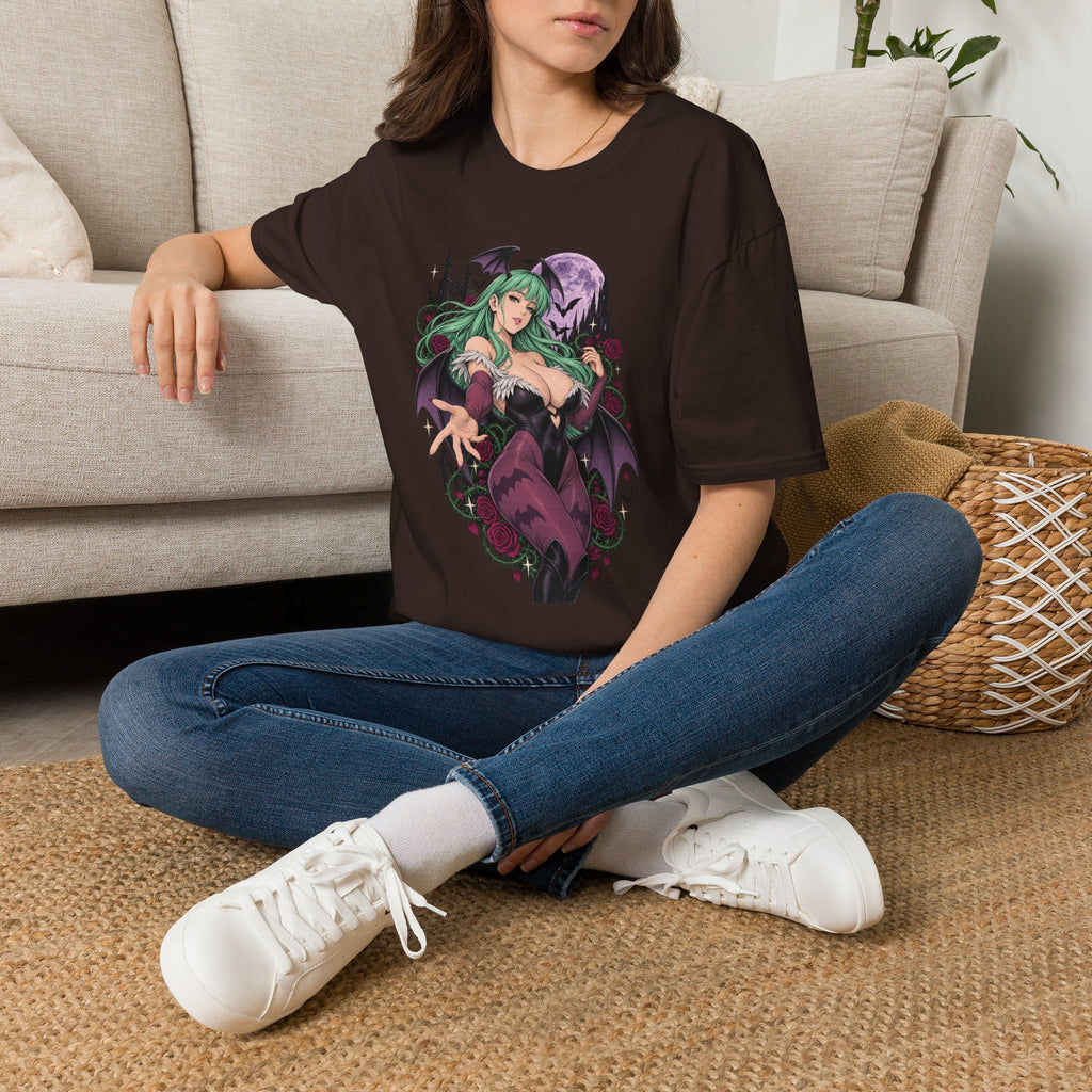 Morrigan | Sexy Succubus Pin Up Girl | Gothic Sorceress Halloween Gamer T-Shirt