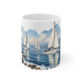 Sailboat Regatta Watercolour Mug | Nautical Sailing Scene