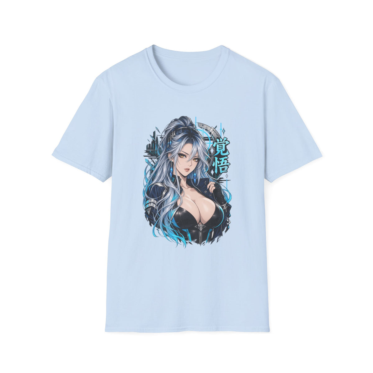 Angel | Sexy Cyberpunk Anime Sorceress Pin Up Girl | Waifu Graphic T-Shirt