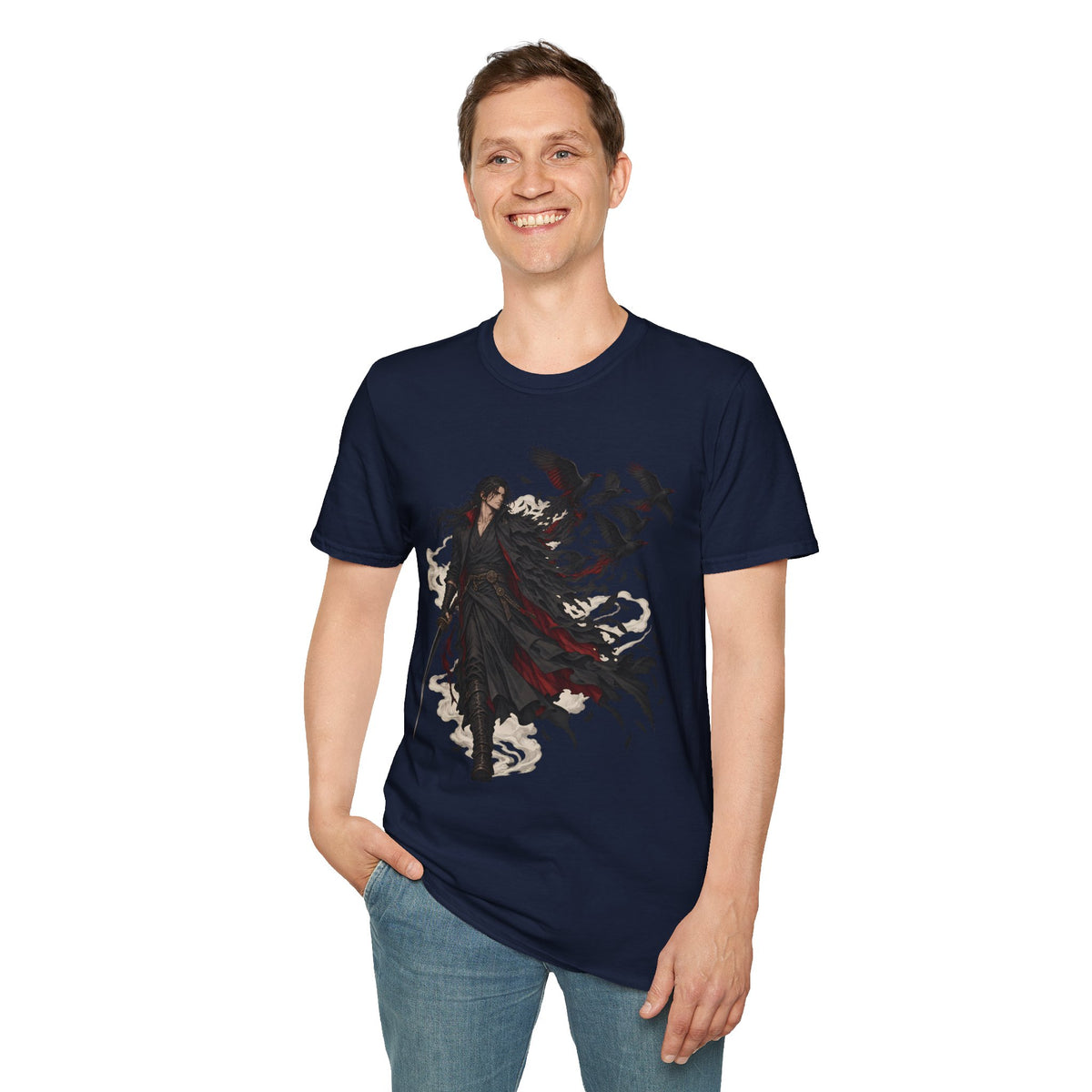 Dark Samurai | Raven Warrior Spirit | Graphic T Shirt