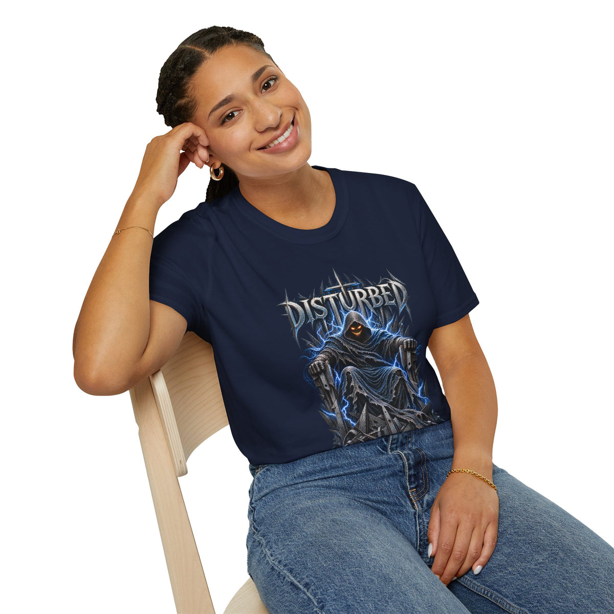 Disturbed | Storm Throne | The Guy | Grim Reaper Band T-Shirt