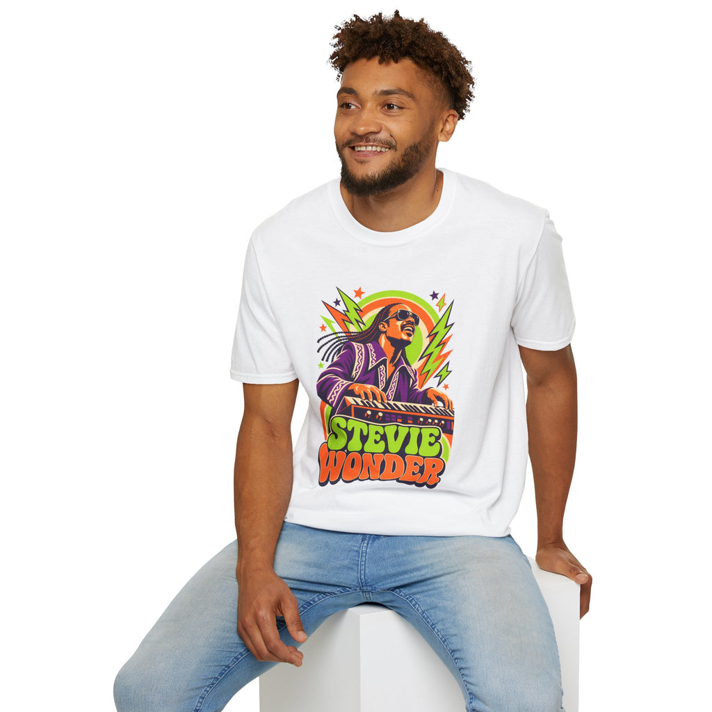 Retro Music Legend Stevie Wonder Graphic Tee