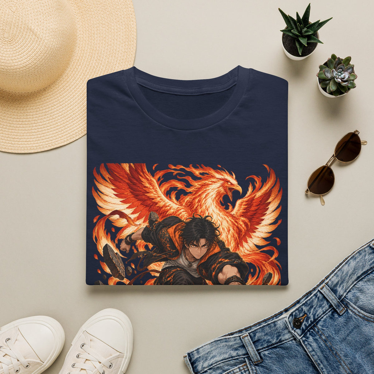 The Phoenix Warrior | Japanese Style | Anime Ninja T Shirt