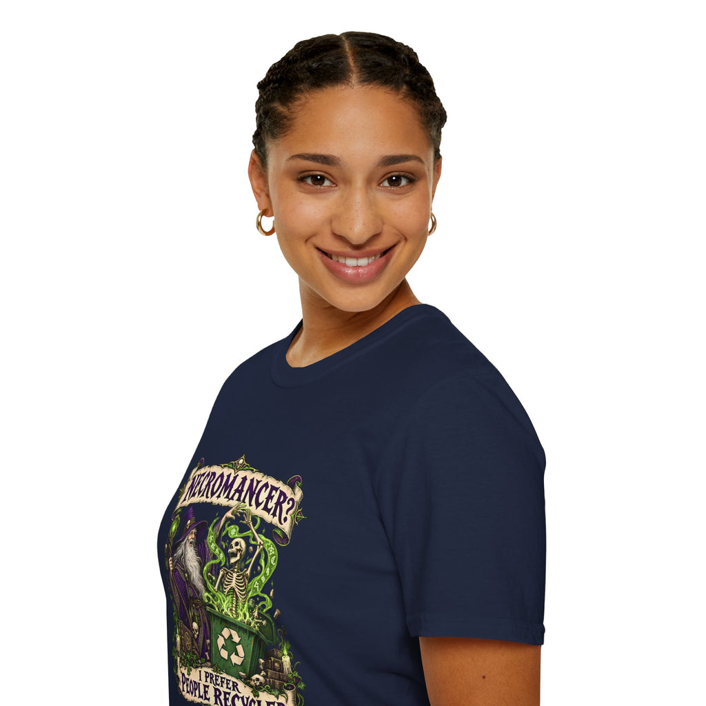 Necromancer? I Prefer People Recycler T-Shirt | Funny Gothic Halloween Tee