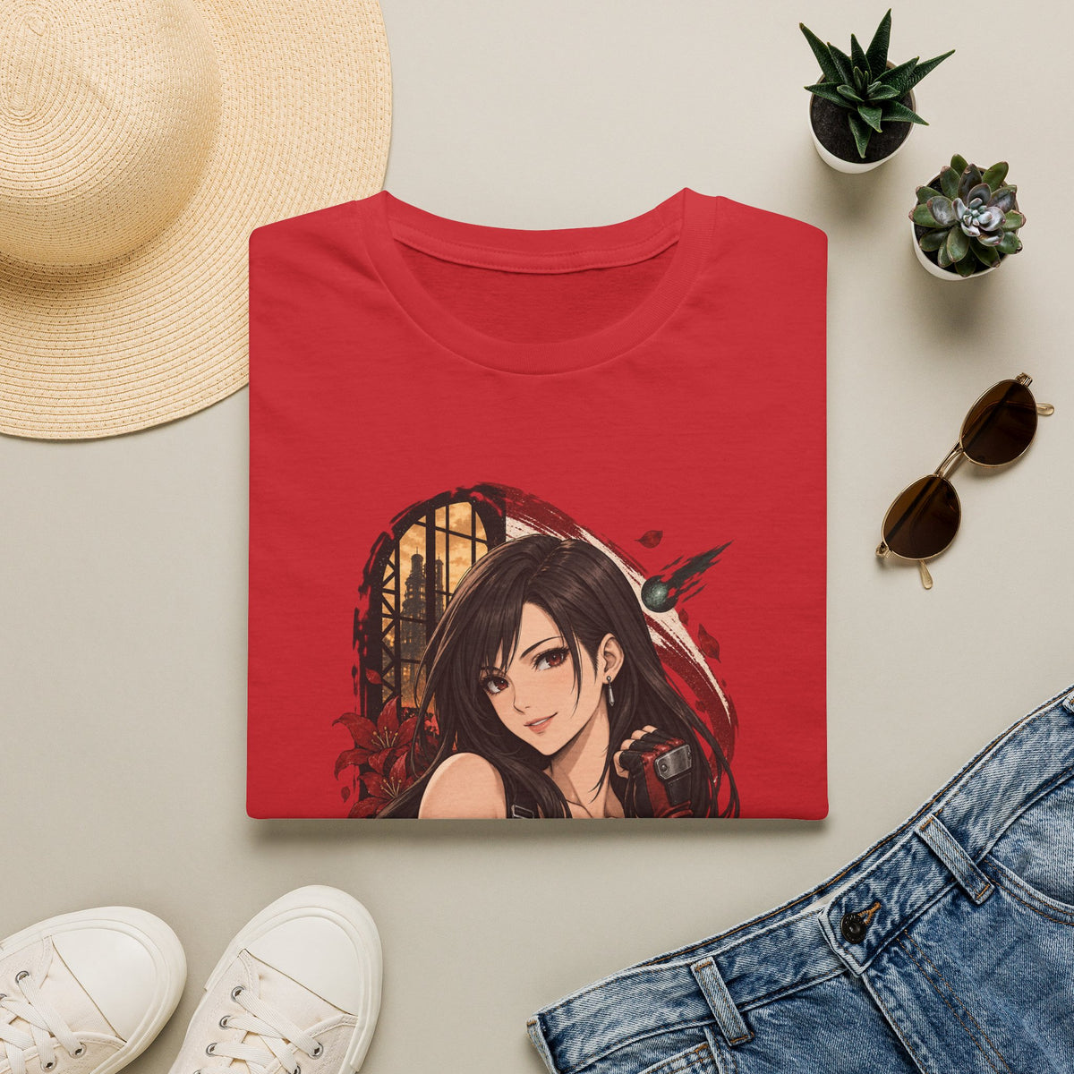 Tifa Lockhart | Final Fantasy VII Pin Up Style Anime Shirt