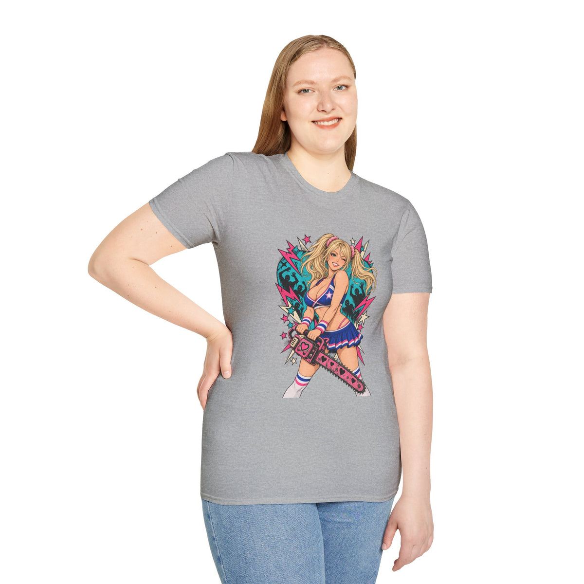 Juliet Starling | Lollipop Chainsaw | Zombie Game | Sexy Pin Up Girl T Shirt