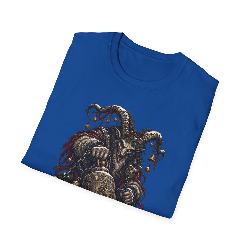 Krampus with Bell | Dark Christmas Demon T-Shirt
