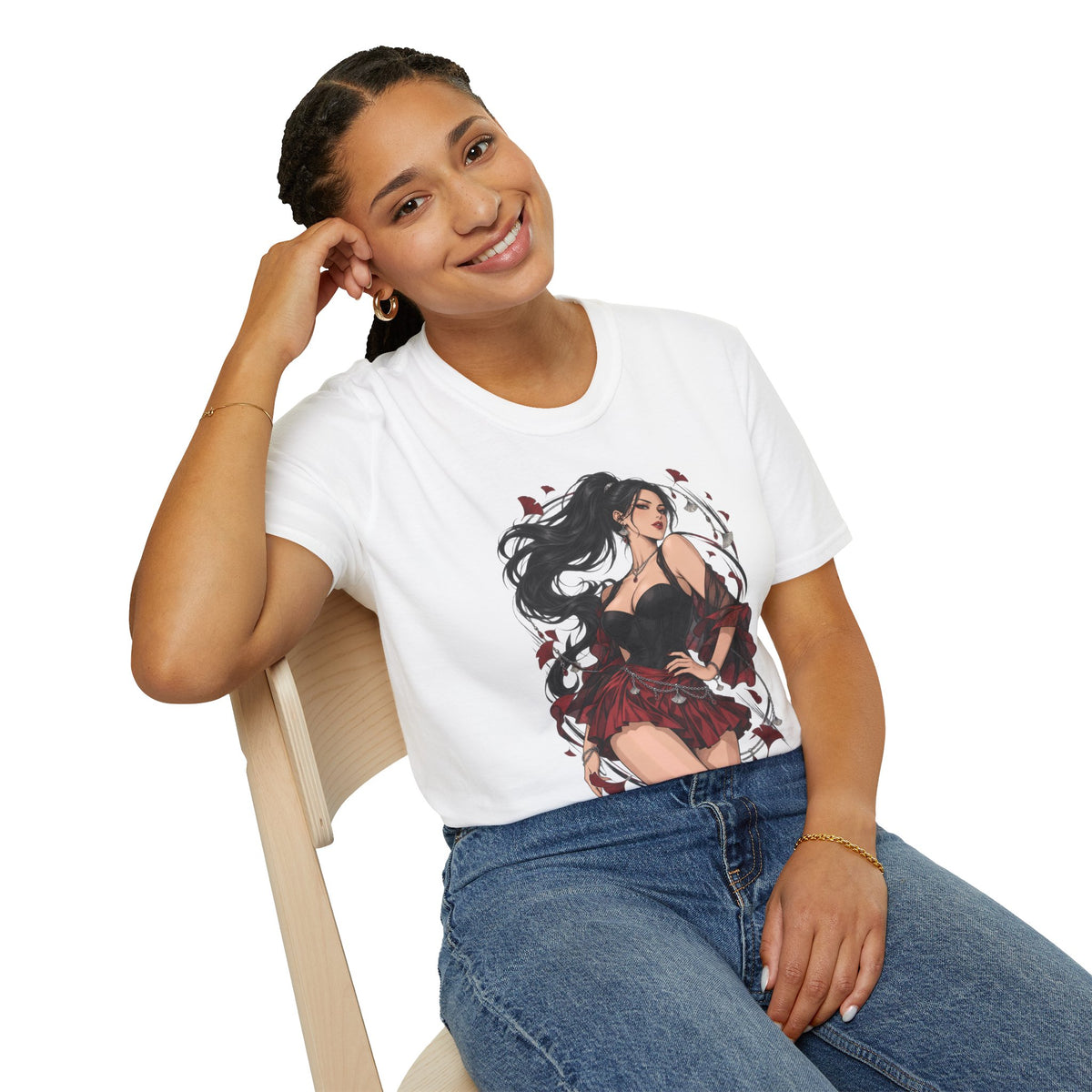 Victoria | Japanese Anime Style Sexy Pin Up Girl Graphic Shirt