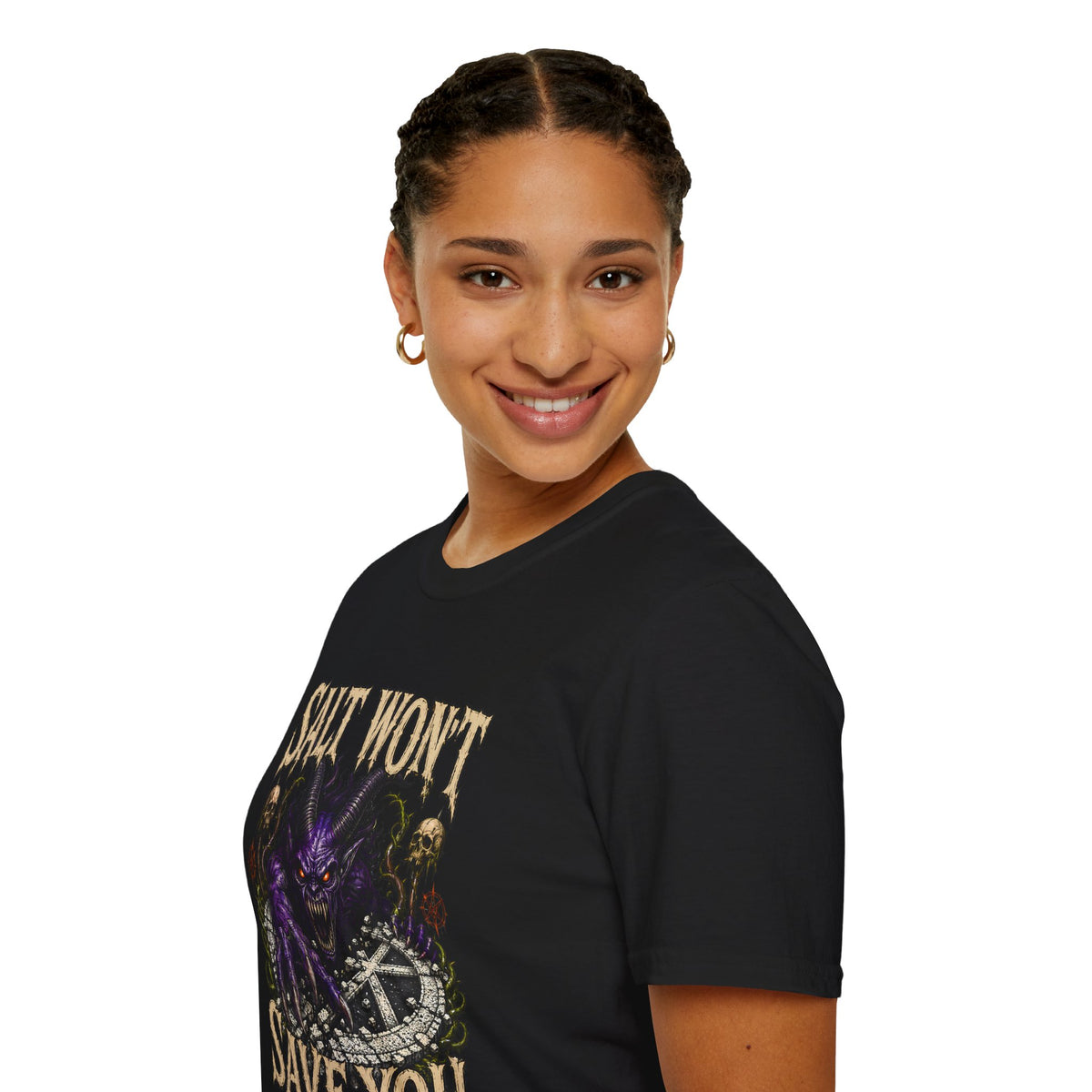 SALT WON'T SAVE YOU T-Shirt - Dark Demon Gothic Graphic Tee