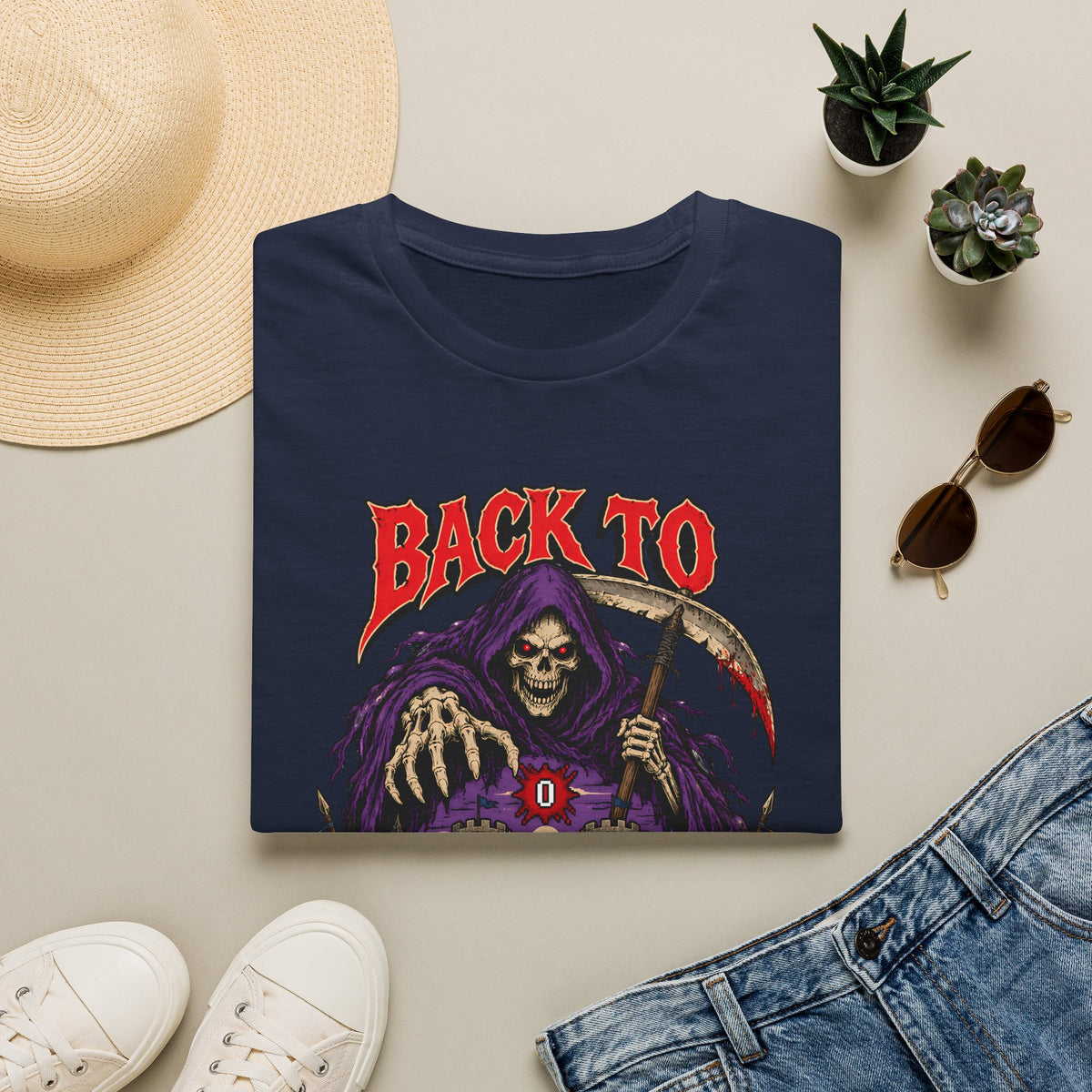Back to Lumbridge T-Shirt OSRS Runscape Grim Reaper Shirt