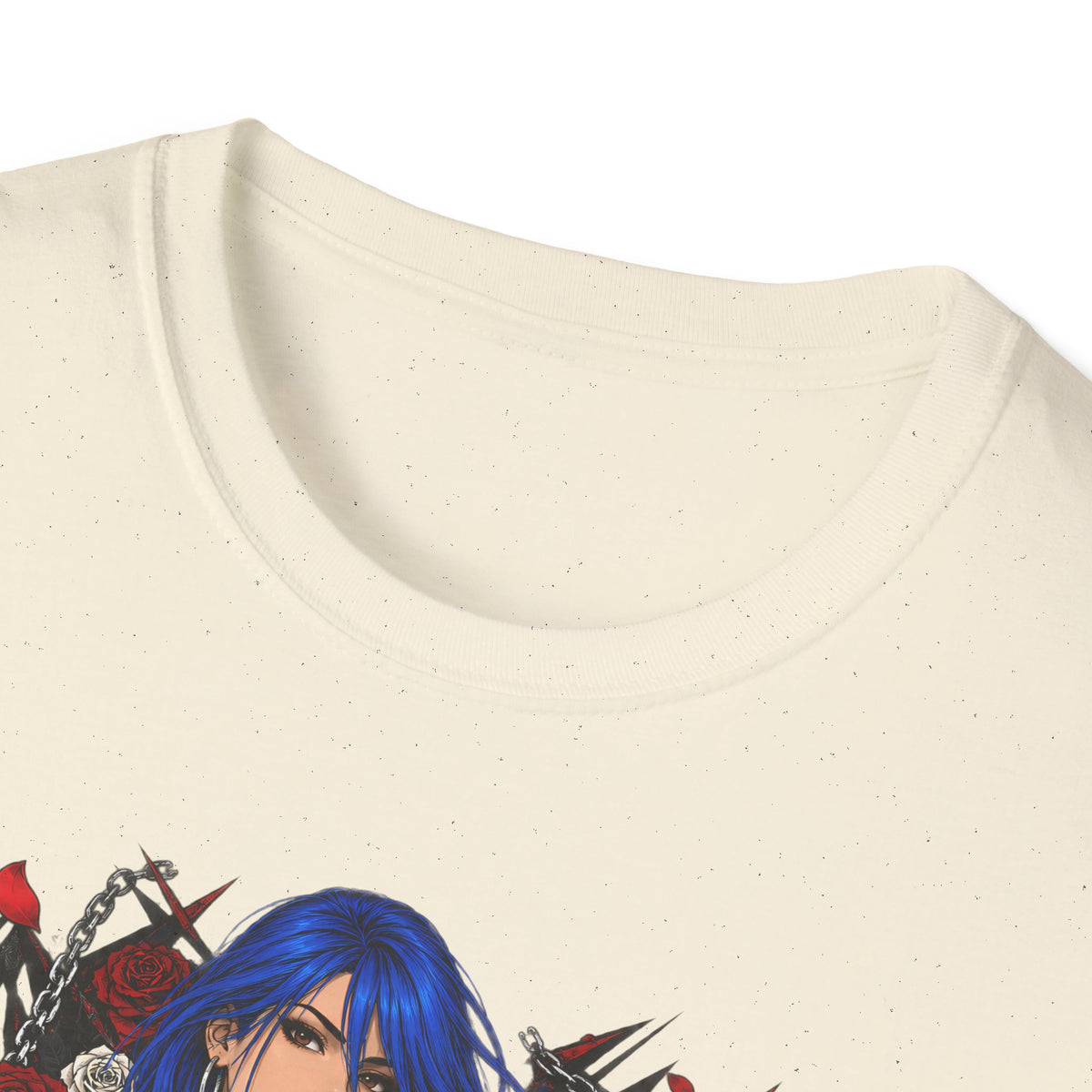 Blue Haired Rock Chick | Japanese Anime Style Pin-up Girl