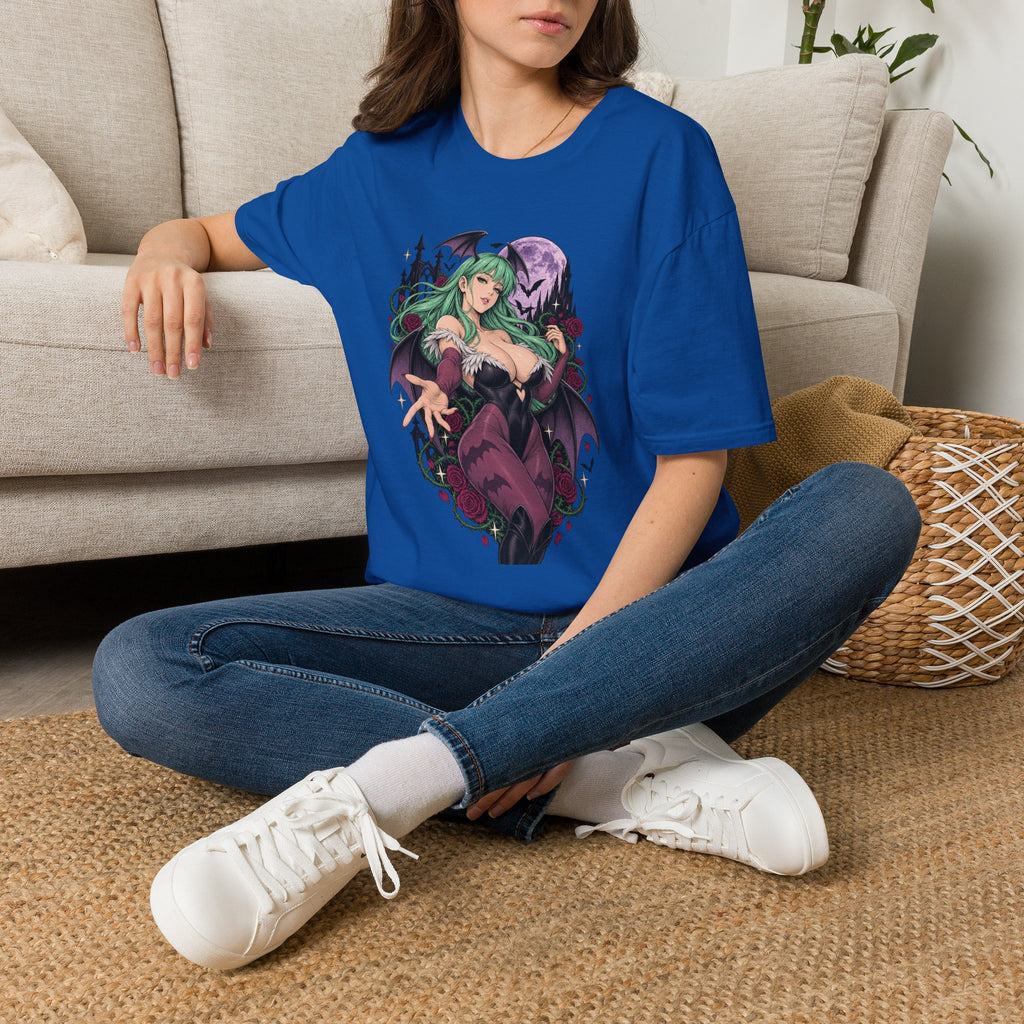 Morrigan | Sexy Succubus Pin Up Girl | Gothic Sorceress Halloween Gamer T-Shirt