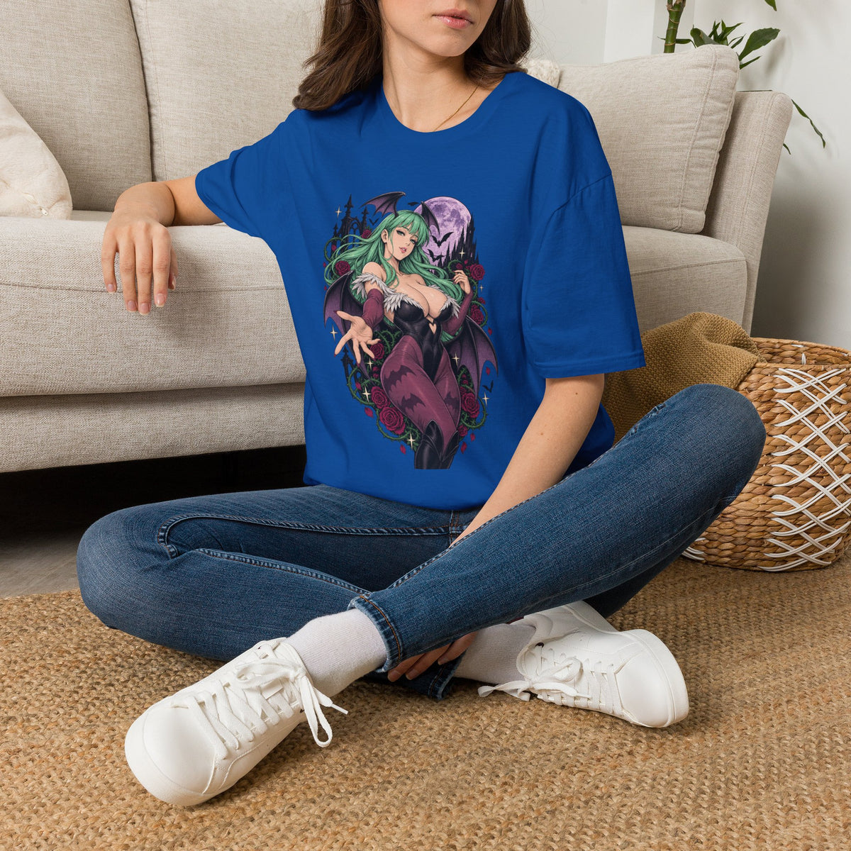Morrigan | Sexy Succubus Pin Up Girl | Gothic Sorceress Halloween Gamer T-Shirt