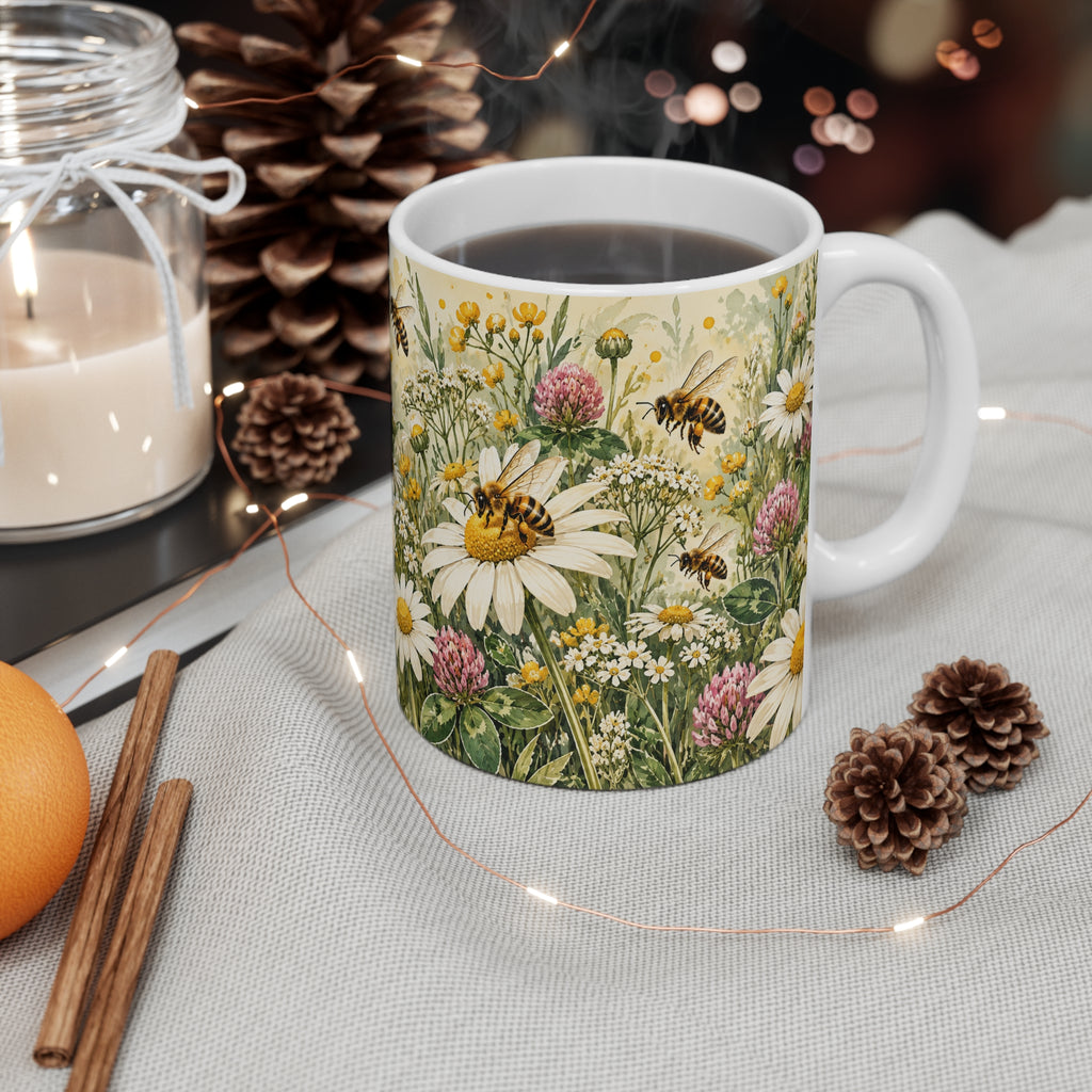 Bee Garden | Botanical Nature Lover Coffee Cup Gift (11oz)