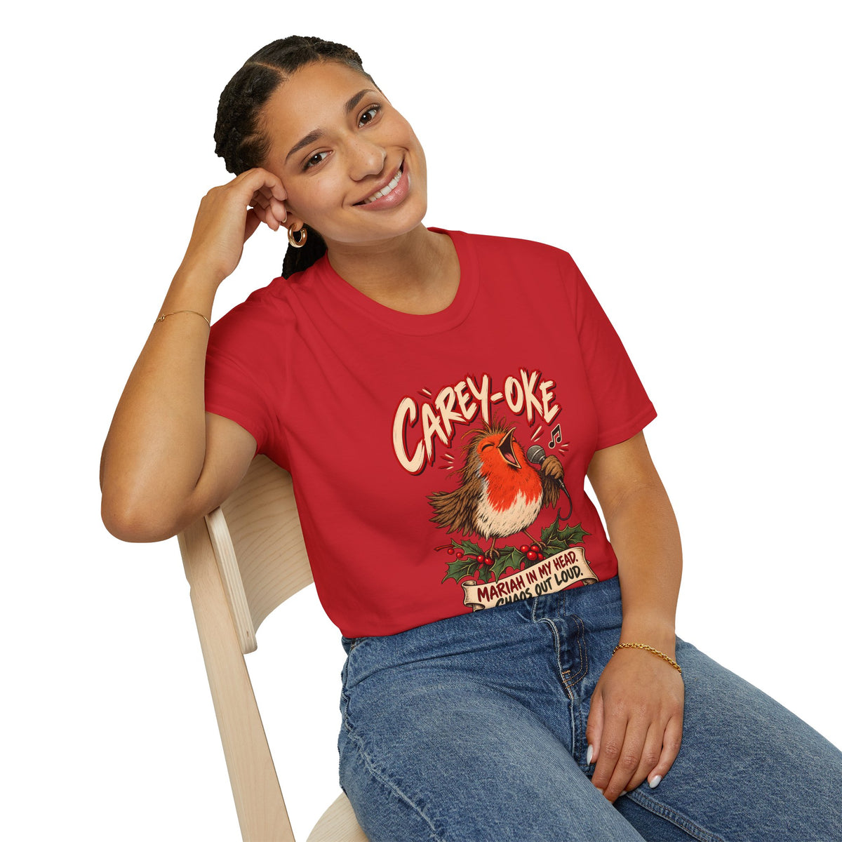 Robin 'Carey-oke' T-Shirt | Mariah in My Head Funny Holiday Tee