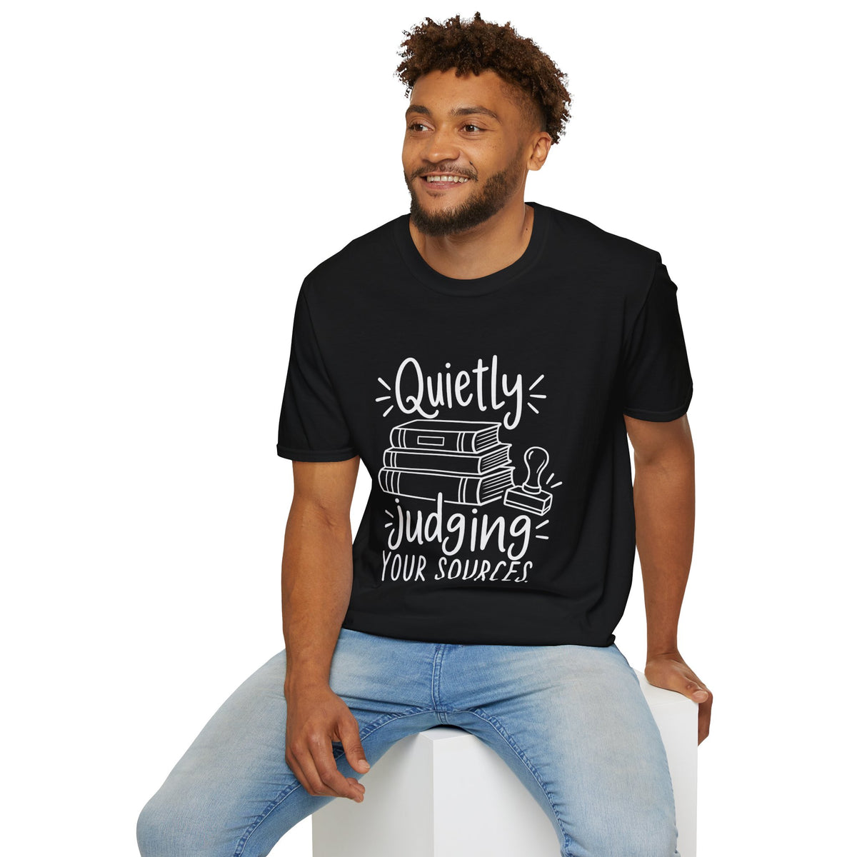Reader Gift | Book Lover Gift | Librarian Gift | Quietly Judging Your Sources | Graphic Tee