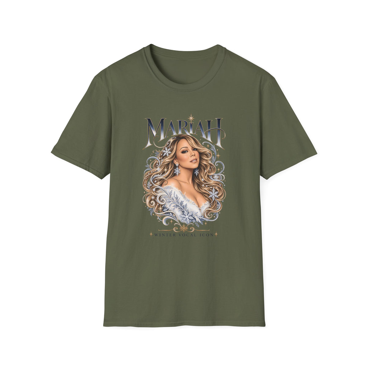 Mariah Carey Portrait T-Shirt | Classic Diva Holiday Pop Tee