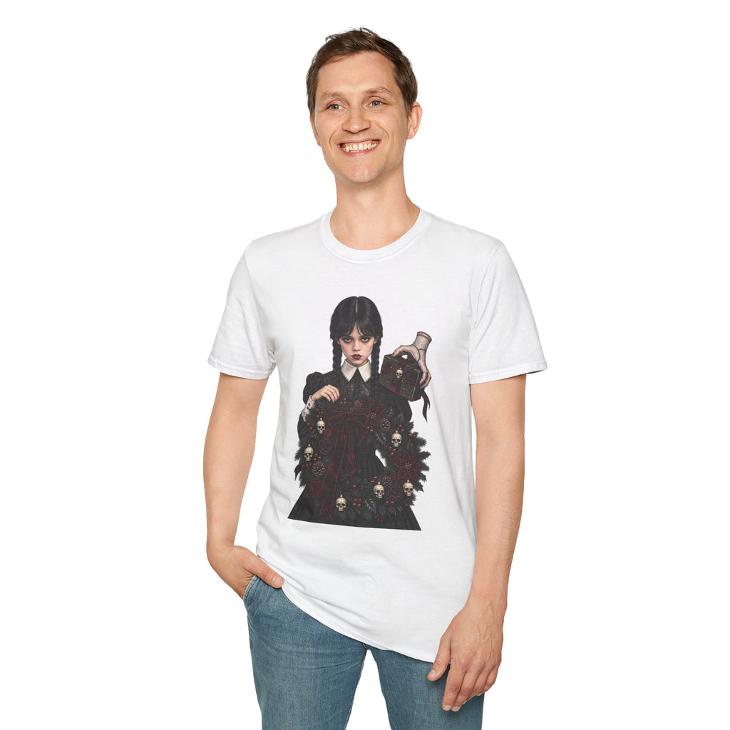 Wednesday Addams | Gothic Chrismtas Portrait T-Shirt