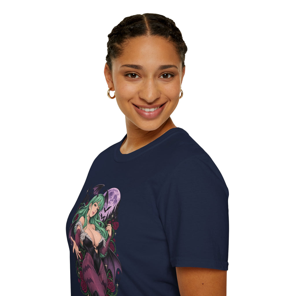 Morrigan | Sexy Succubus Pin Up Girl | Gothic Sorceress Halloween Gamer T-Shirt