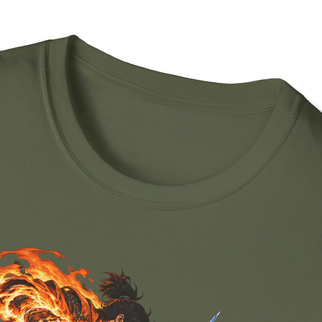 Elemental Battle | Fire vs Ice | Ninja Japanese Fantasy T-Shirt