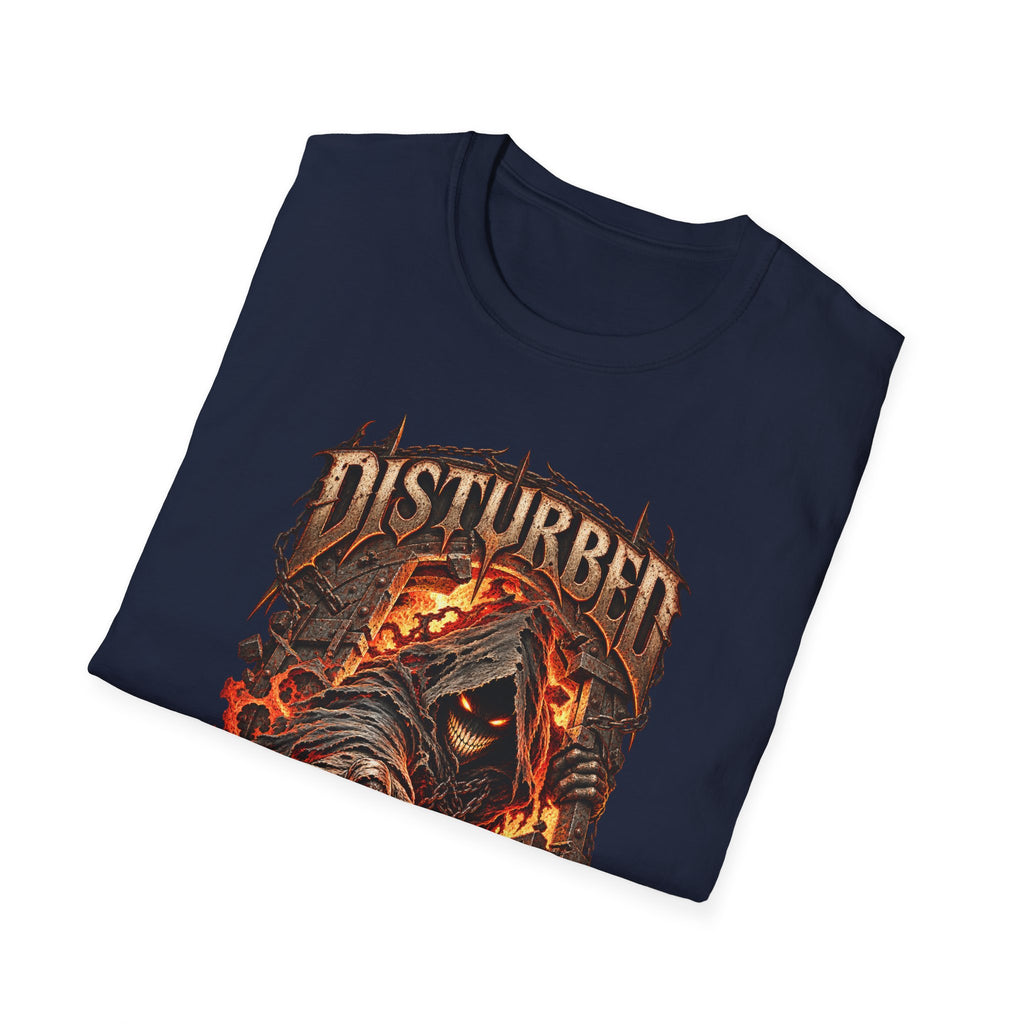 Disturbed | The Guy | Flaming Heavy Metal Band T-Shirt
