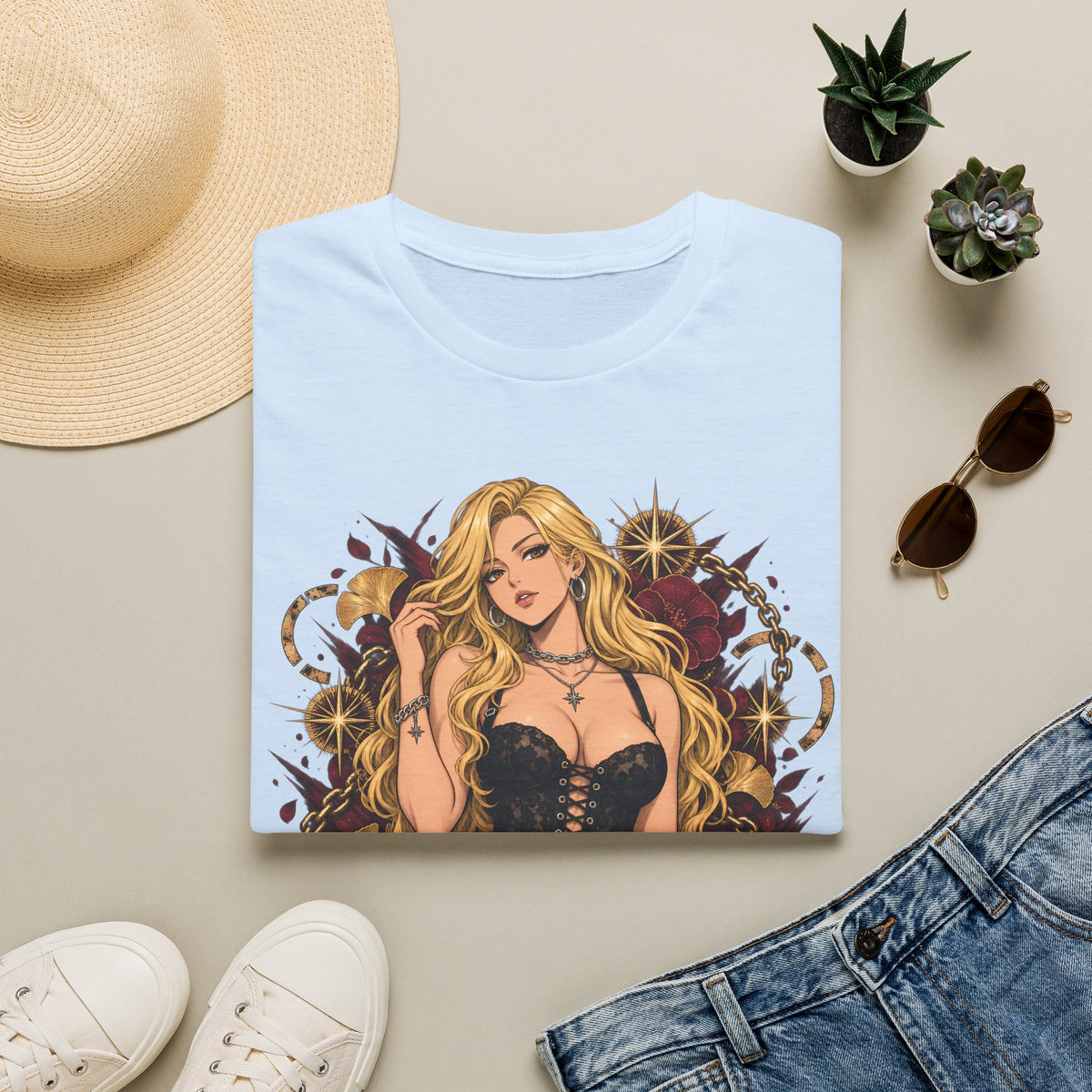 Blonde Bombshell | Japanese Anime Style Pin up Girl