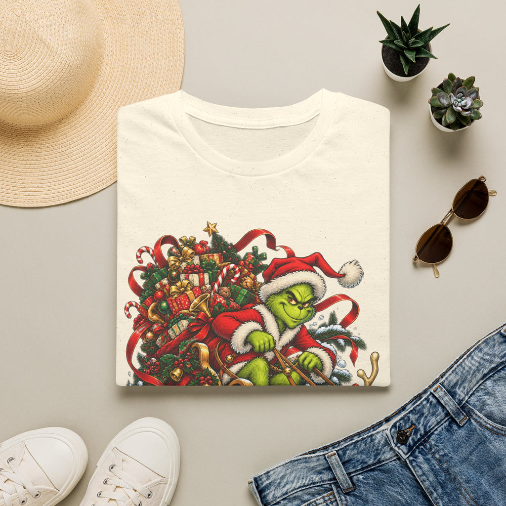 Grinch & Max Sleigh Ride | Funny Christmas T Shirt