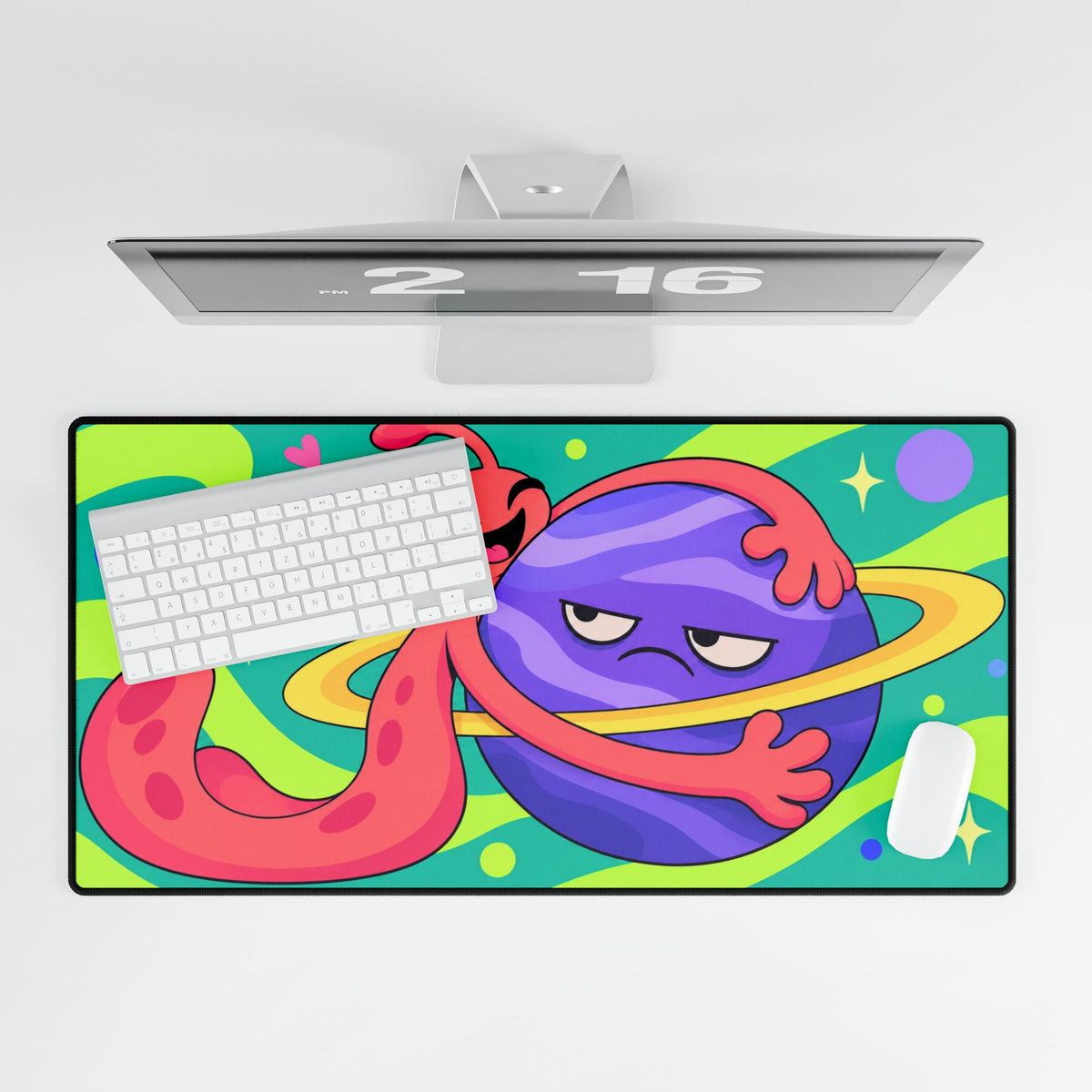 Mouse Mat | Emotional Support Planet | Desk Pad
