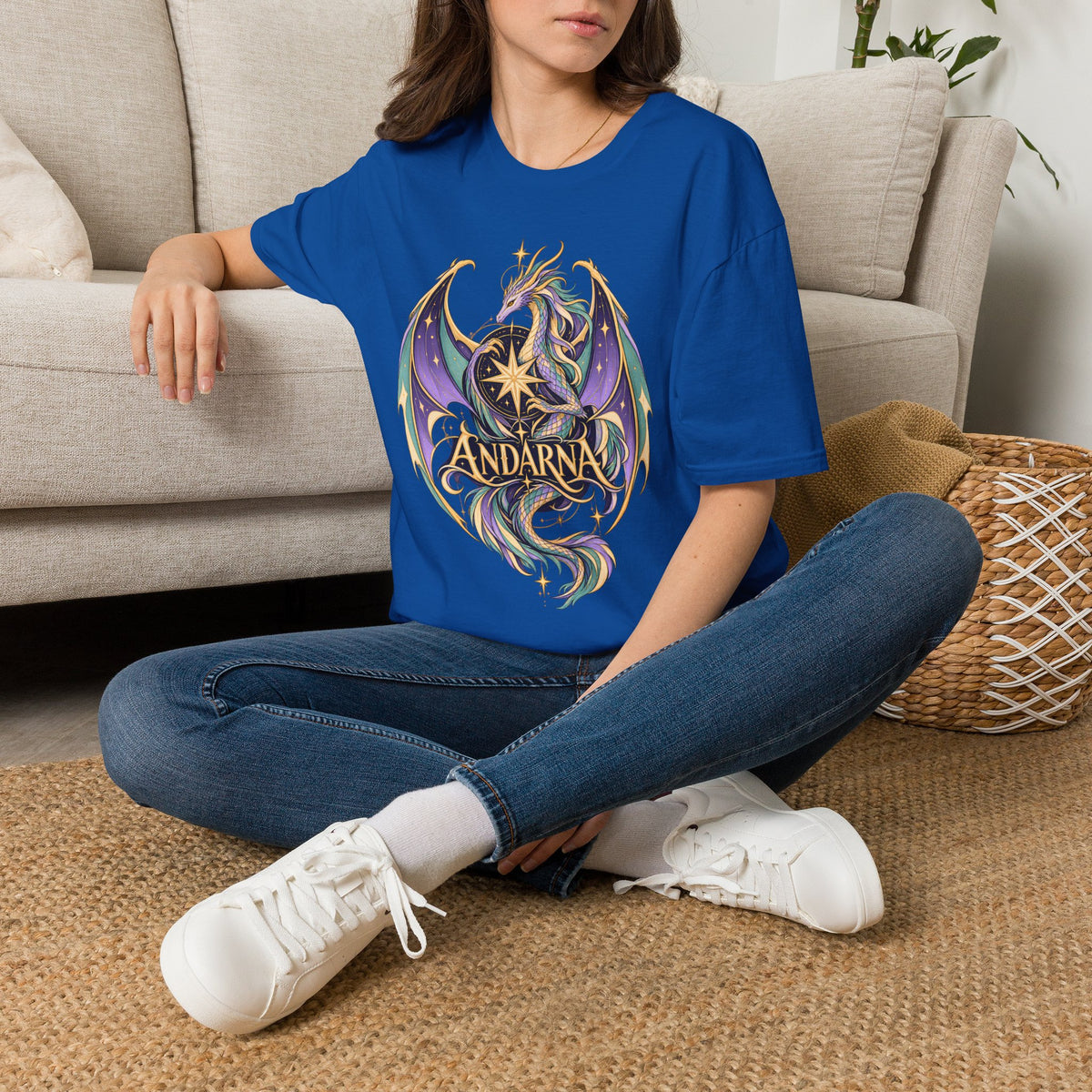 Andarna | Onyx Storm Dragon Graphic T-Shirt | Book Inspired