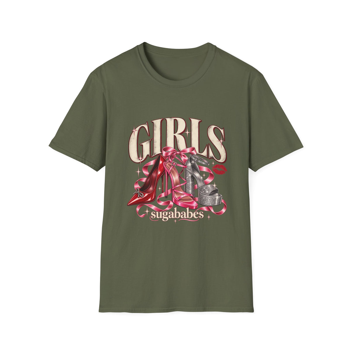 Sugababes |  Red Heels & Ribbons | Girls Night T Shirt