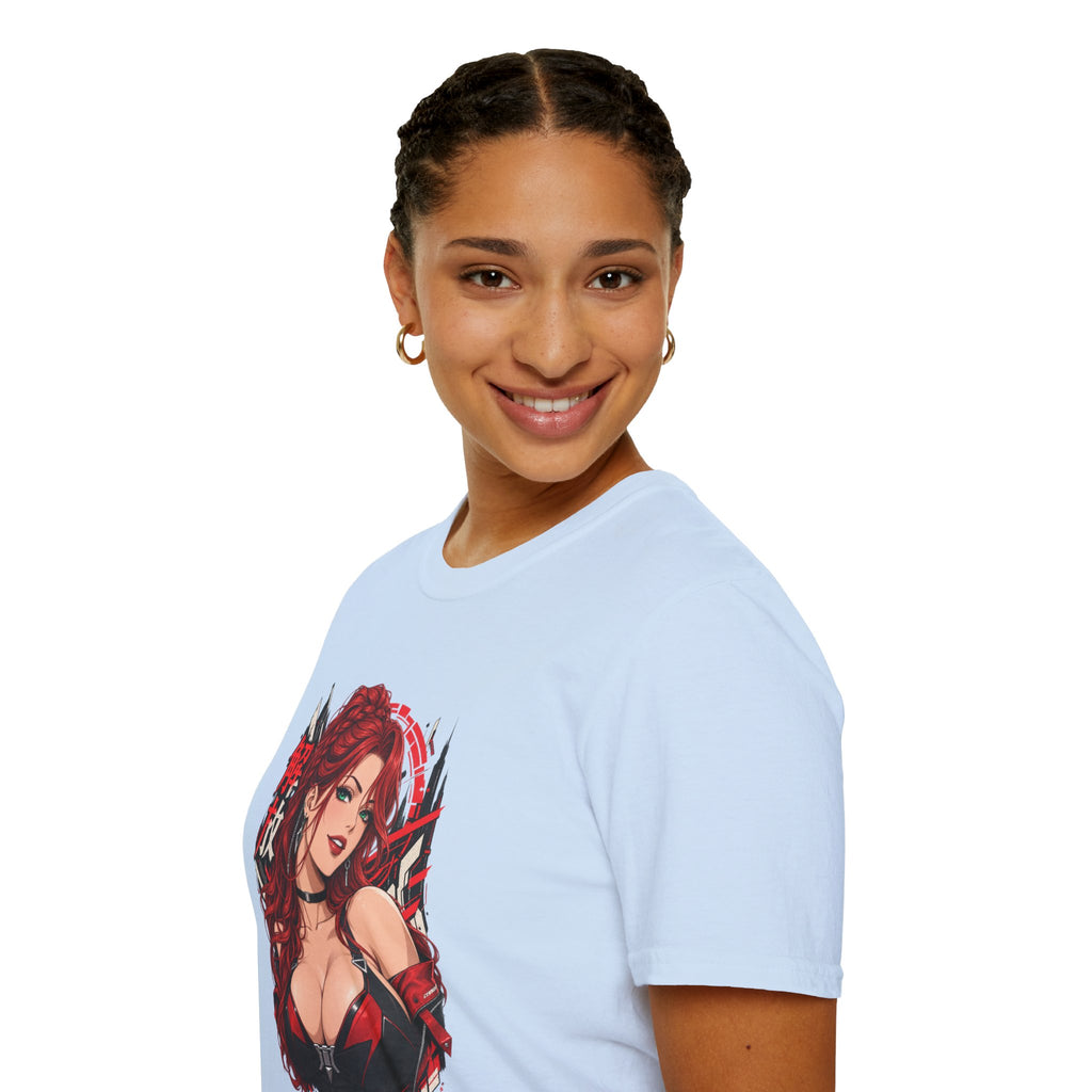 Red Widow | Sexy Anime Pin Up Girl | Waifu T-Shirt