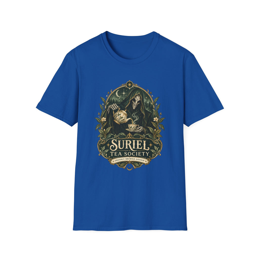 Suriel Tea Society | Freshley Brewed Gossip | ACOTAR Book Graphic T Shirt