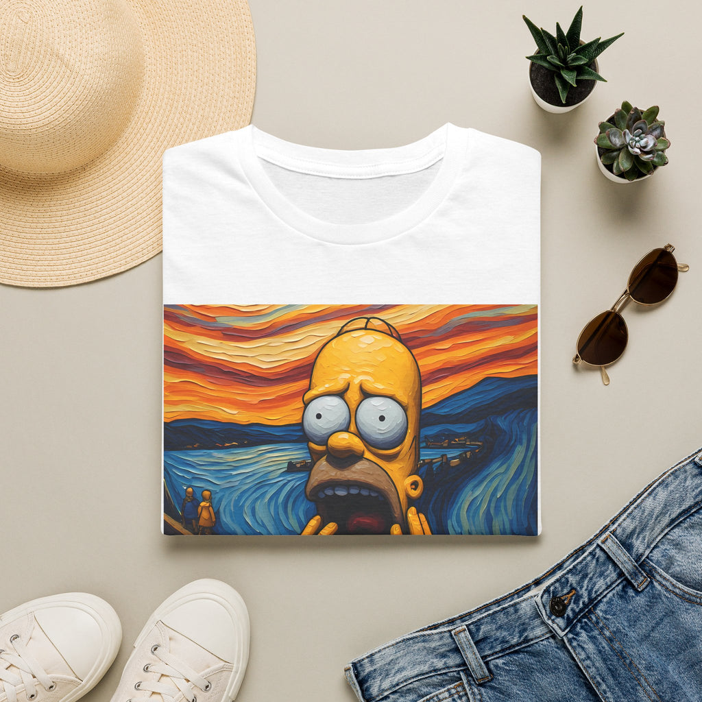 Homer Scream T-Shirt — Parody Pop Art Graphic Tee