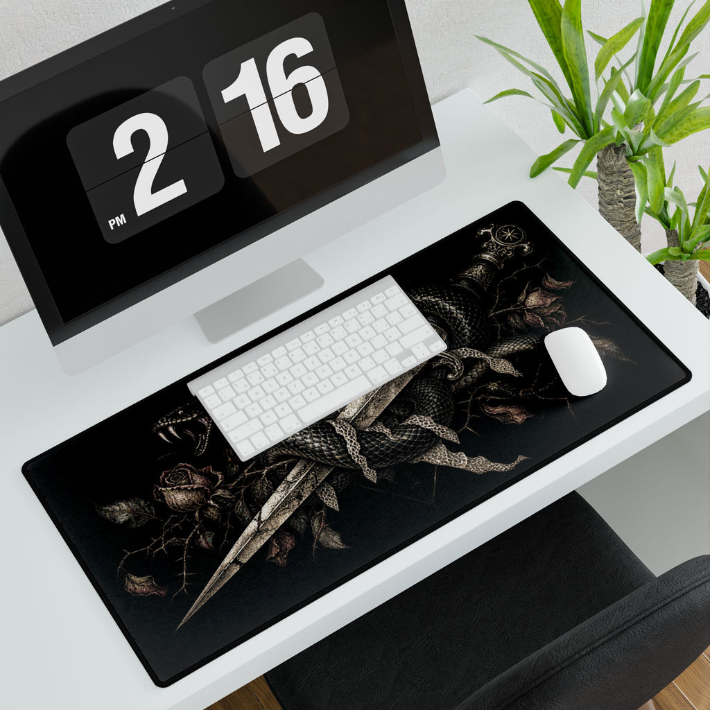 Mouse Mat | Snake and Dagger | Gothic Desk Pad
