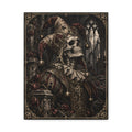 Canvas | Gothic Jester Skull | Occult Wall Art