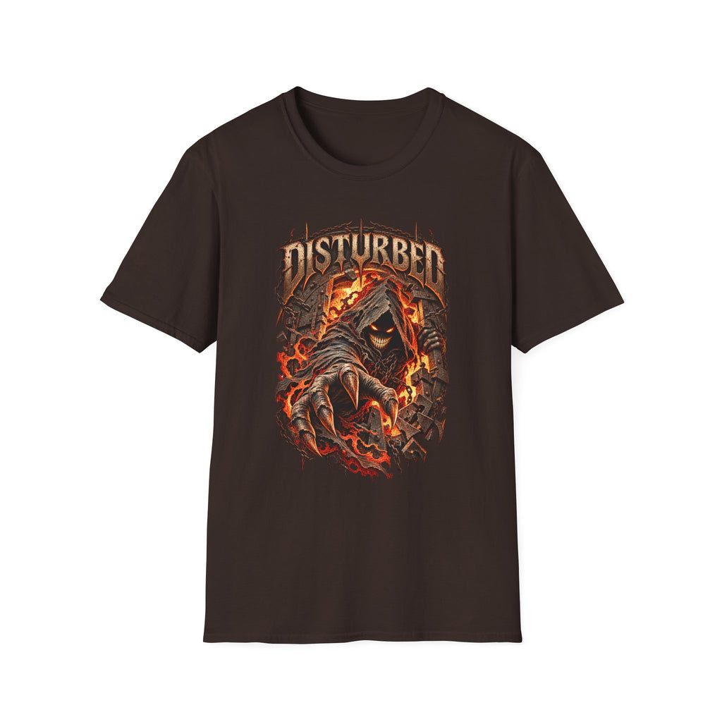 Disturbed | The Guy | Flaming Heavy Metal Band T-Shirt
