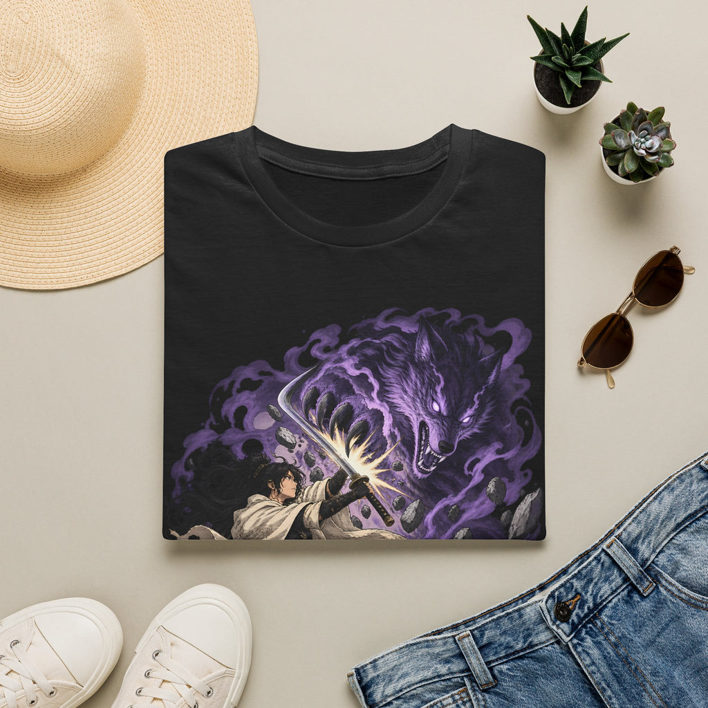Trial of the Wolf | Samurai Anime Storm Warrior T-Shirt